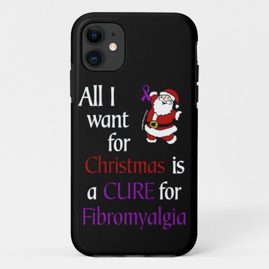 Coques Case-Mate iPhone Tout ce que je veux pour Noël/Père Noël...Fibro (Dos)