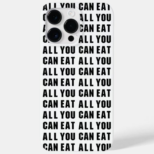 COQUES Case-Mate iPhone TOUT CE QUE VOUS POUVEZ MANGER (Verso)
