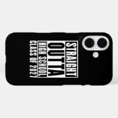 Coques Case-Mate iPhone Tout droit sorti du lycée promotion 2027 (Verso (horizontal))