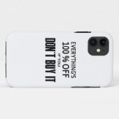 Coques Case-Mate iPhone Tout est 100% moins cher si vous ne l'achetez pas (Dos (Horizontal))