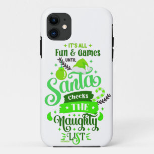 Case-Mate iPhone Case TOUT EST AMUSANT ET JEUX JUSQU'À PÈRE NOËL... drôl