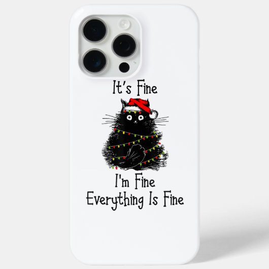Coques Case-Mate iPhone Tout est fin Noël clair Noir (Verso)