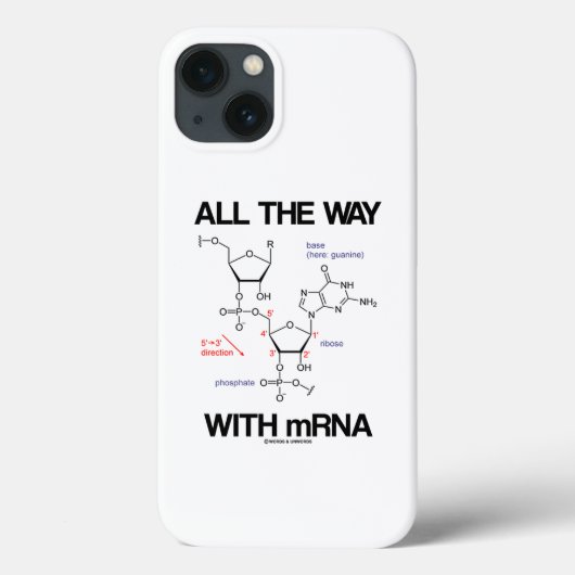 Coques Case-Mate iPhone Tout Le Chemin Avec L'ARNm Messenger ARN Bio Moléc (Verso)