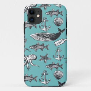 Coques Pour iPhone Tout Le Motif De Mer