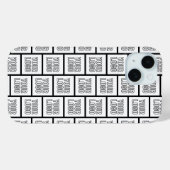 Coques Case-Mate iPhone Tout motif répétitif de logo ou d'image (Verso (horizontal))