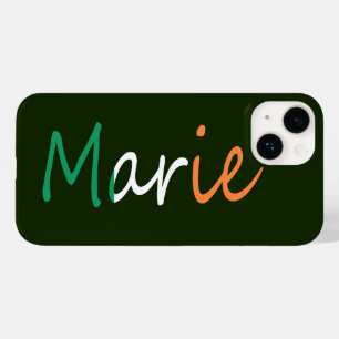 Coque Pour iPhone 14 Tout nom figurant sur le drapeau irlandais