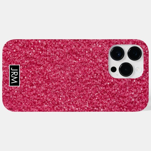 Coques Case-Mate iPhone Tout Parties scintillant rose chaud Sucre brillant (Verso (horizontal))