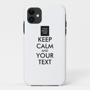 Case-Mate iPhone CASE TOUT PERSONNALISÉ CONSERVEZ CALME ET VOTRE TEXTE