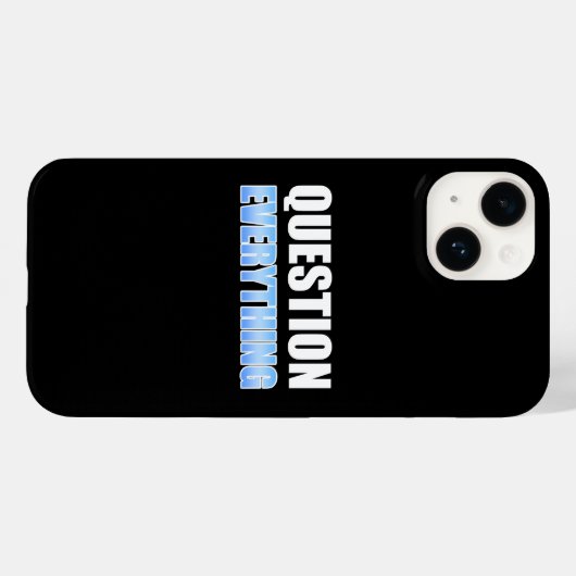 Coques Case-Mate iPhone Tout remettre en question (Verso (horizontal))