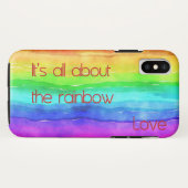 Coques Case-Mate iPhone Tout sur The Rainbow Love 03 (Dos (Horizontal))