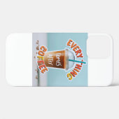 Coques Case-Mate iPhone Tout vient après le café (Verso (horizontal))