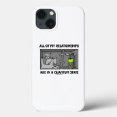 Coques Case-Mate iPhone Toutes Mes Relations Sont Dans Un État Quantum (Verso)