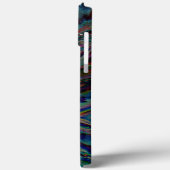 Coques Case-Mate iPhone Tracé numérique foncé rouillé et gaufré rustique (Verso / Gauche)