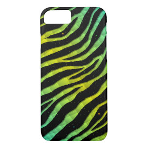 Case-Mate iPhone Case Tracées Space-Time arrachées - Cyan/Jaune
