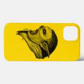 Coques Case-Mate iPhone Tracer la conception jaune noir (Verso (horizontal))