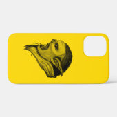 Coques Case-Mate iPhone Tracer la conception noire et jaune (Verso (horizontal))