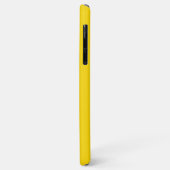 Coques Case-Mate iPhone Tracer la conception noire et jaune (Dos/Gauche)