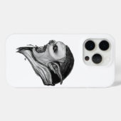 Coques Case-Mate iPhone Tracer le design noir et blanc (Verso (horizontal))