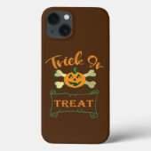 Coques Case-Mate iPhone Tracer ou traiter les os croisés citrouille Hallow (Verso)
