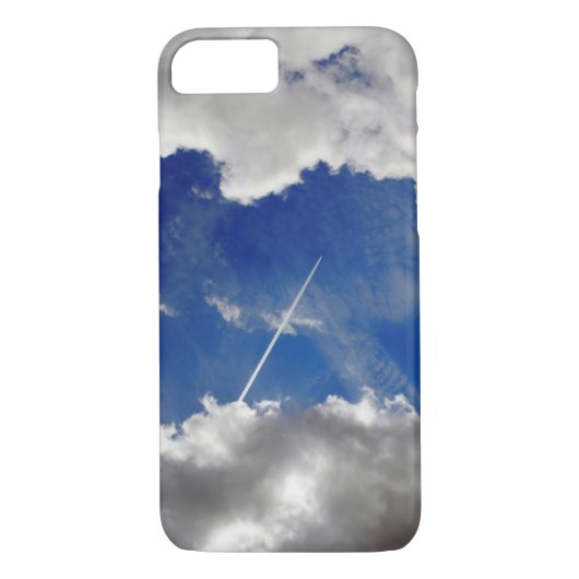 Coques Case-Mate iPhone Traces d'avion à réaction entre nuages (Dos)