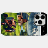 Coques Case-Mate iPhone Tracteur Dreams Dans La Vallée (Verso (horizontal))
