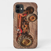 Coques Case-Mate iPhone Tracteur rouge antique (Dos)