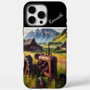 Coques iPhone 16 Pro Max Tracteur Rusty dans Mountain Valley