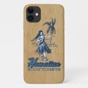 Case-Mate iPhone Case Tradewinds Hawaiian Island Hula Girl Faux Wood