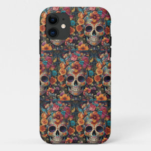 Case-Mate iPhone Case Tradition hypnotisante : Crâne sucrier vibrant