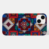 Coques Case-Mate iPhone Traditionnel Palestine Broderie tatreez coloré (Verso (horizontal))