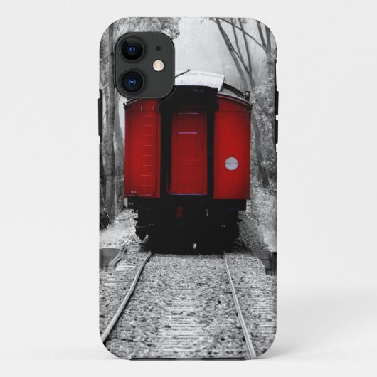 Coques Case-Mate iPhone Train à vapeur rouge (Dos)