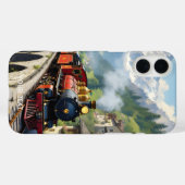 Coques Case-Mate iPhone Train antique Imaginaire Crimson (Verso (horizontal))