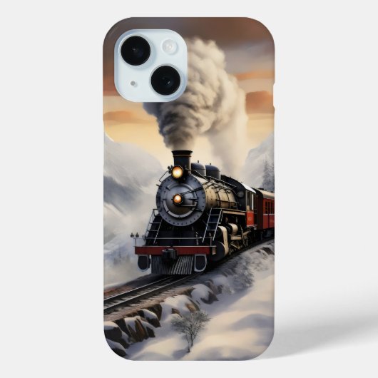 Coques Case-Mate iPhone Train dans les monts Snowy (Verso)