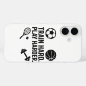 Coques Case-Mate iPhone Train Hard Play papier peint plus dur (Verso (horizontal))