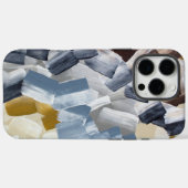 Coques Case-Mate iPhone Traits de pinceau abstraits dans des tons neutres  (Verso (horizontal))