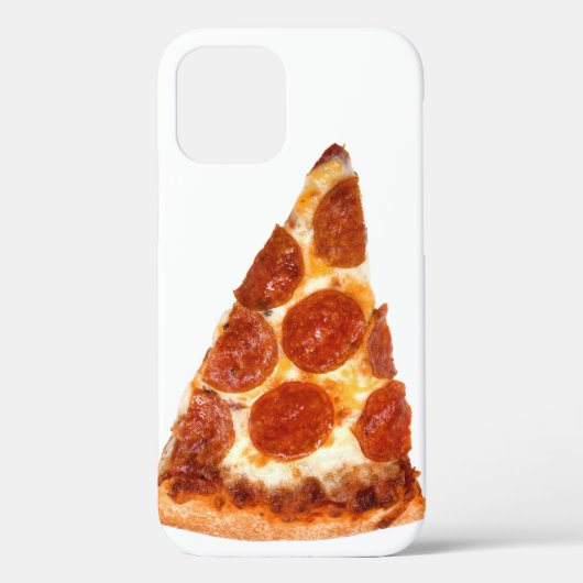 Coques Case-Mate iPhone tranche de pizza pepperoni classique de SlipperyJo (Verso)