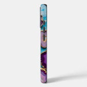 Coques Case-Mate iPhone Tranches Agates Assorties avec finition Or (Verso / Gauche)