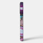 Coques Case-Mate iPhone Tranches d'agate violet et rose avec or (Verso / Gauche)