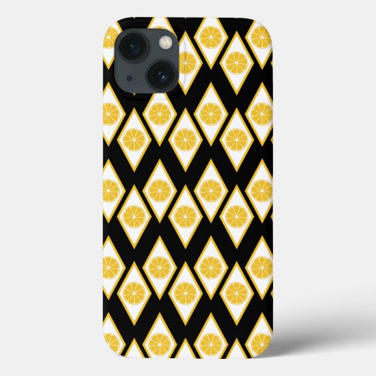 Coques Case-Mate iPhone Tranches d'agrumes dans Motif Diamant moderne (Verso)
