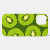 Coques Case-Mate iPhone Tranches de fruits Kiwi : vert foncé. (Verso (horizontal))