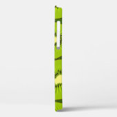 Coques Case-Mate iPhone Tranches de fruits Kiwi : vert foncé. (Verso / Gauche)