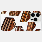 Coques Case-Mate iPhone tranches de gâteau de cacao (Verso (horizontal))