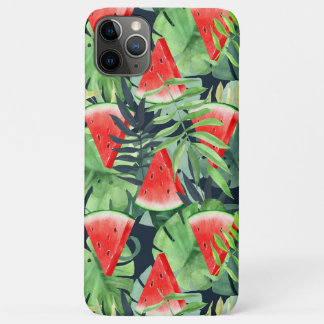 Case-Mate iPhone Case Tranches de pastèque avec feuilles tropicaux