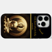 Coques Case-Mate iPhone Tranquille Bouddha d'or en méditation (Verso (horizontal))