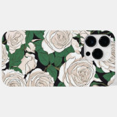 Coques Case-Mate iPhone Tranquille Rose blanche motif (Verso (horizontal))