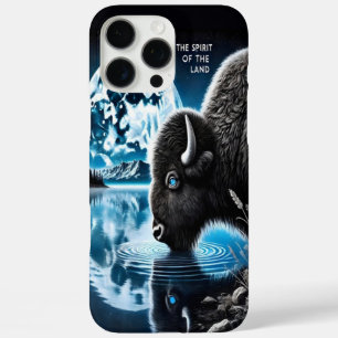 Coques iPhone 16 Pro Max Tranquillité des bisons sous les cieux étoilés