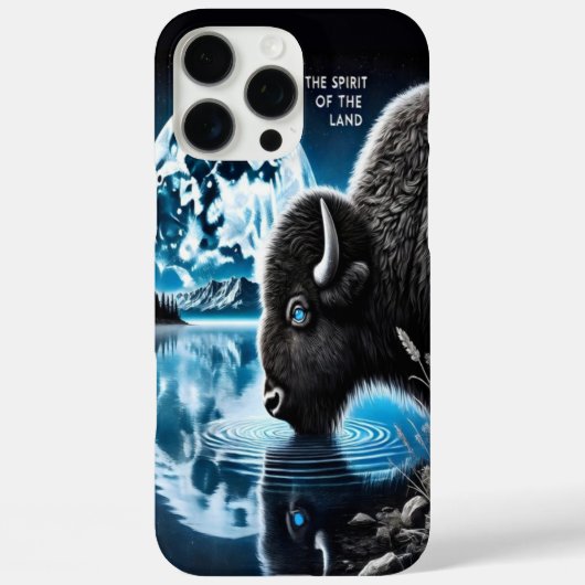 Coques Case-Mate iPhone Tranquillité des bisons sous les cieux étoilés (Verso)
