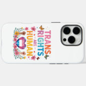 Coques Case-Mate iPhone Trans Rights Are Human Rights Design (Verso (horizontal))