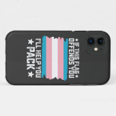 Coques Case-Mate iPhone Trans Si Ce Drapeau Vous Offense Je Vous Aiderai à (Dos (Horizontal))