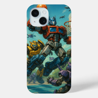 Coque Pour iPhone 15 Transformers in Basketball game